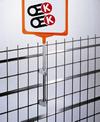 Skilteholder DK II - til tr�dnet m/skilteramme - Flere formater og farver
