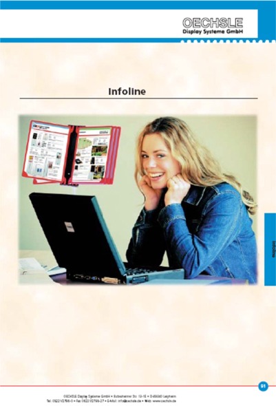 Infoline - Fliprammer t. bord, v&aelig;g og gulv